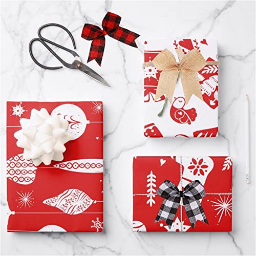 Meseey 24 Pcs 3 Inch Mini Buffalo Plaid Check Ribbon Bow Smal Bows for Crafts Sewing Scrapbook Wedding Christmas Halloween Thanksgiving Decorations (brulap) - Image 5