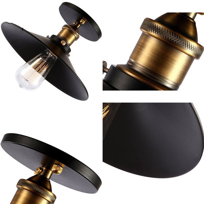 2pcs Vintage Industrial Flush Mount Metal Ceiling Without Bulb for Kitchen Dining Room Office - Image 3