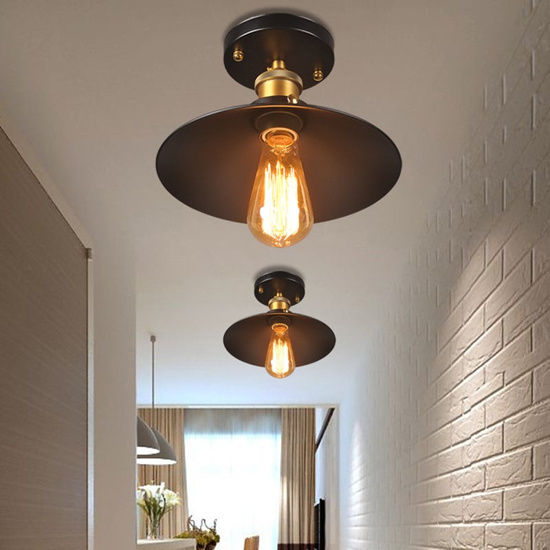 2pcs Vintage Industrial Flush Mount Metal Ceiling Without Bulb for Kitchen Dining Room Office - Image 5