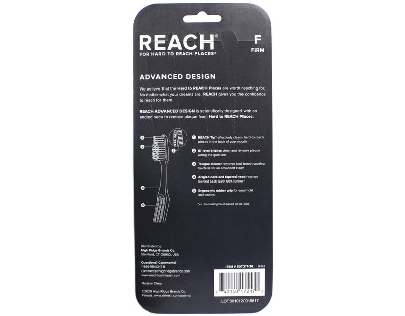 REACH Advanced Design Adult Toothbrush, Firm, 7 Count - Image 2