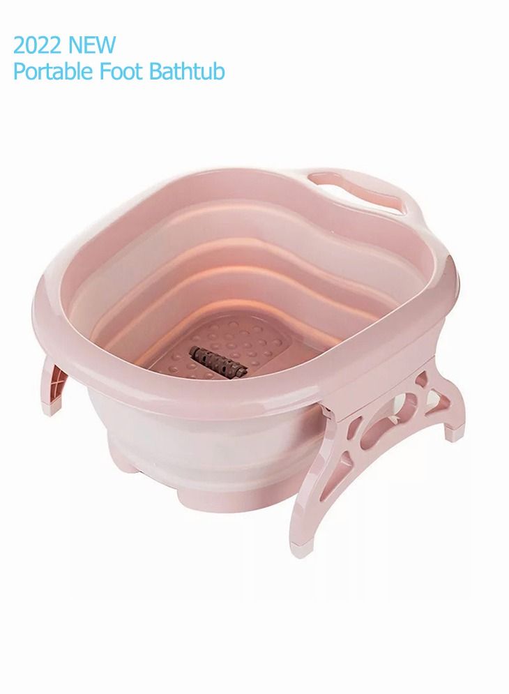 Youtrico Foldable Foot Pedicure Massager Spa Bath Tub with 4 Rollers - Image 1