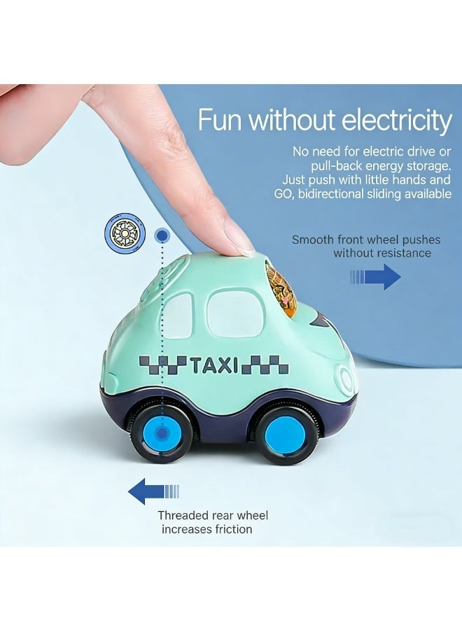 7-Pack Durable Pull Back Cars for Toddlers 1-2 Years Old， ABS material， Baby’s First Vehicle Toy Set ，Boy Girl Gift in Color Box - Image 3