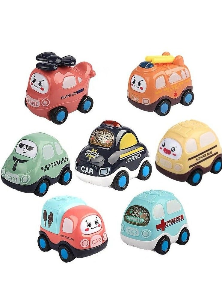 7 Pcs City Cars & Trucks Toy Vehicles Set, ABS material, Toddlers Educational Play,  Gifts for 4-6 Year Boy Girl. - Image 2
