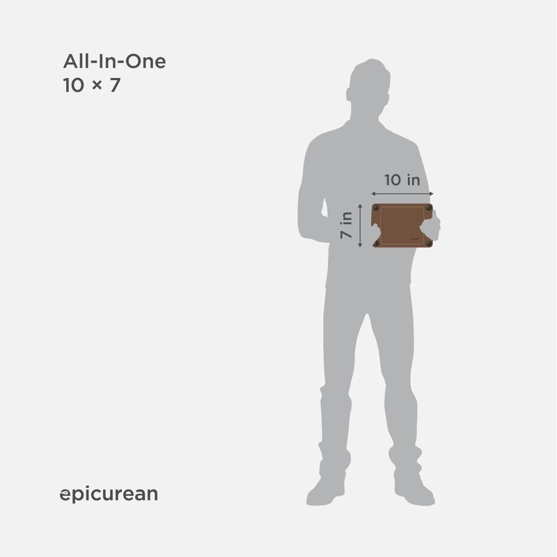 Epicurean All-in-One 10" Ã— 7" Cutting Board, Nutmeg - Image 3
