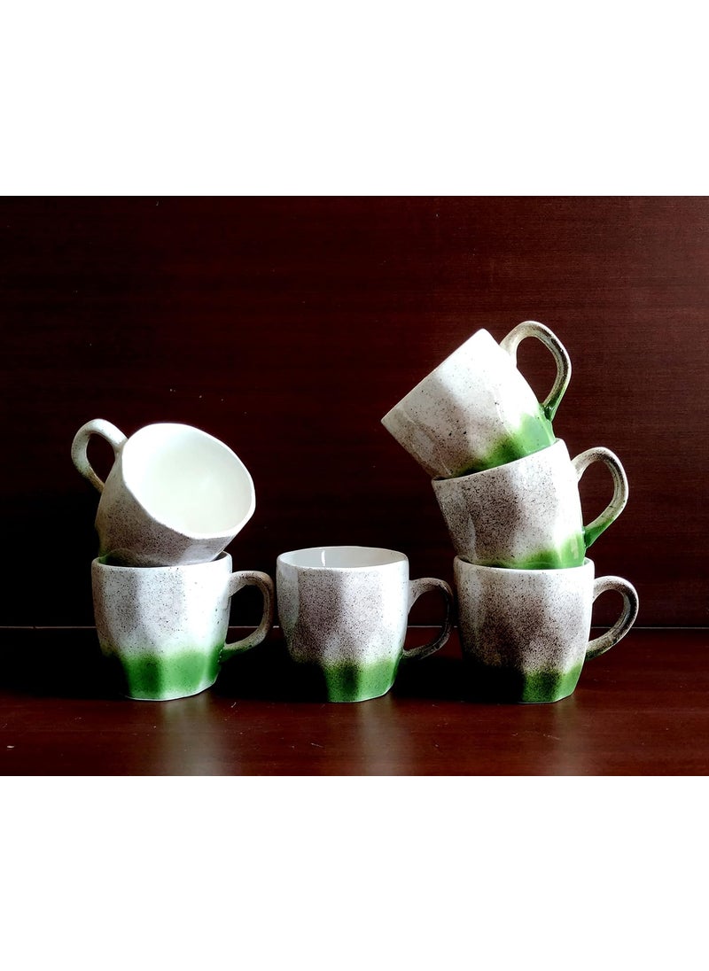 MOODY PANDA MOODY PANDA Attractive Set of 6 Cups Cup Set Ceramic  - Image 3