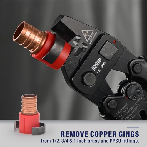 iCrimp PEX Removal Tool for F2098 Stainless Steel Clamps & F1807 Copper Rings, PEX Decrimping Tool - Image 2