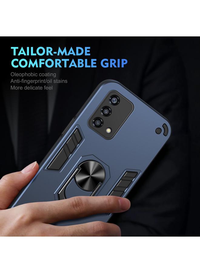 erorex Case For OPPO Reno6 Lite Shockproof Metal Ring Holder Phone Case - Image 5