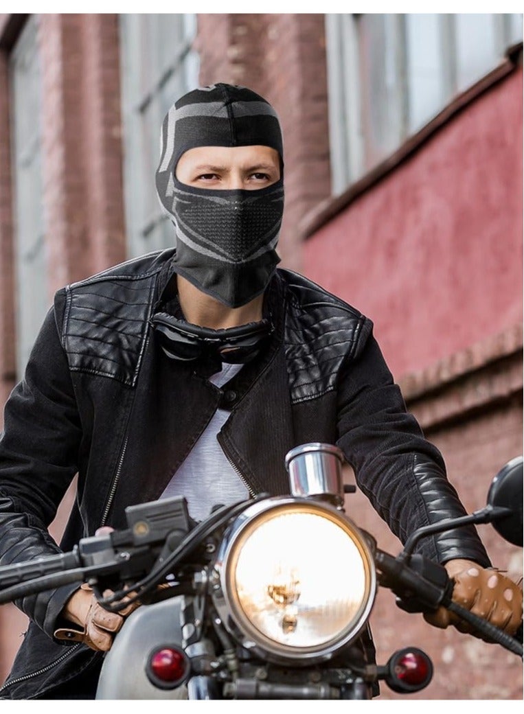 Motorcycle Balaclava Face Mask, Breathable Short Mask for Riding Racing Ski Snowboard Cycling Working Men Women Cold Weather Snow Mask Black  - Image 3