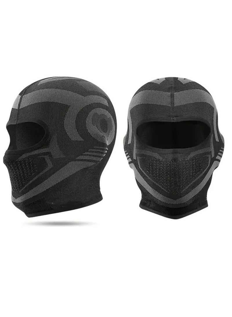 Motorcycle Balaclava Face Mask, Breathable Short Mask for Riding Racing Ski Snowboard Cycling Working Men Women Cold Weather Snow Mask Black  - Image 1