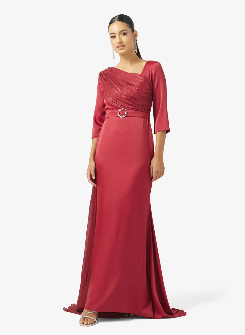 Iyra Mesh Detail Tiered Hem Dress