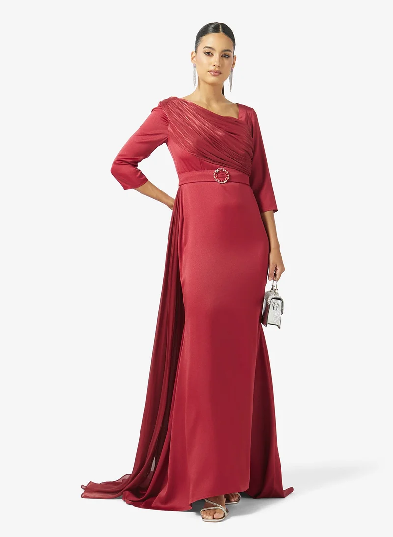 Iyra  Mesh Detail Tiered Hem Dress for Women | Best Price UAE