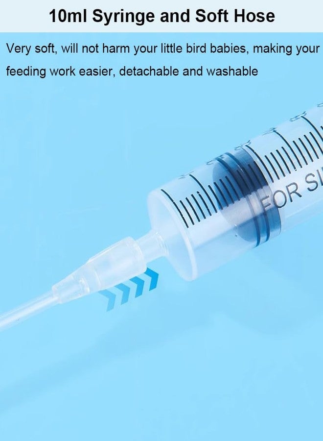 Hiflyer 5 PCS Baby Bird Feeding Syringe for Baby Birds Parrot Hand Feeding Syringe Pet, Parrot Feeder Food Syringe, Feeding Tube Bird Feeding & Watering Supplies - Image 4