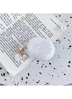 Applicable For HuaweiFreebuds Pro Earphone Case Creative Shell Pattern Soft Case 3/4/6i Wireless Bluetooth Pendant-Color:Shell Pattern + Shell Pendant-white-Model:Freebuds6i (protective Case)