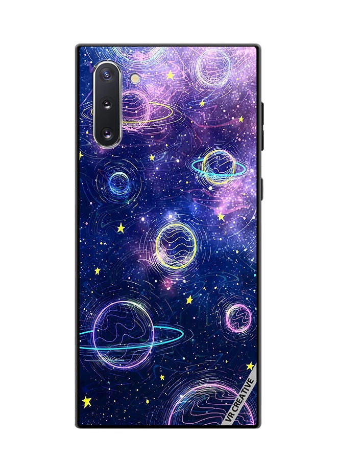 VR CREATIVE Protective Case Cover For Samsung Galaxy Note10 5G Galaxy Design Multicolour - Image 1
