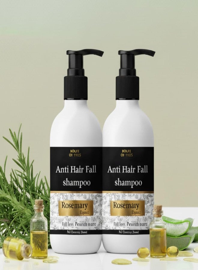 House of Tails Anti Hairfall Shampoo for Dry & Frizzy Hair | Strengthens & Boosts Hair Growth | Rosemary Extract & Oil, Pro-Vitamin B5, Wheat Protein, Aloe & Vitamin E | Gentle Sulphate-Free Base | For Men & Women | 500 ml - Image 2