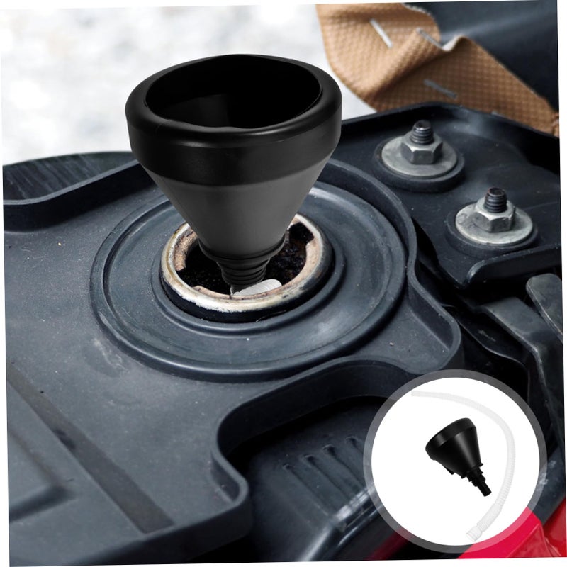 Flexible Automotive Oil Funnel with Built In Filter for Engine and Fluid Transfer - Image 4
