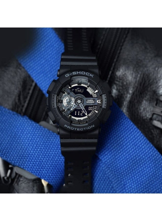 CASIO G-Shock Analog Digital Black Dial Men's Quartz Watch GA-110-1BDR  - Image 2