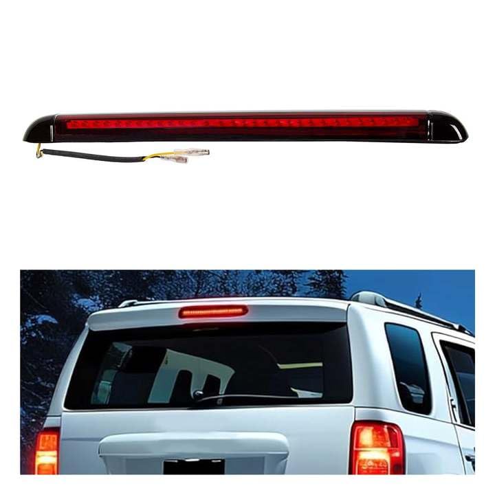 KUAFU Rear LED Third 3RD Brake Light Compatible with 1992-2009 Chevy Chevrolet Blazer Tahoe Suburban 1500 2500 GMC Jimmy Yukon Hummer H2 Oldsmobile Bravada High Mount Stop Lamp Red Lens - Image 1