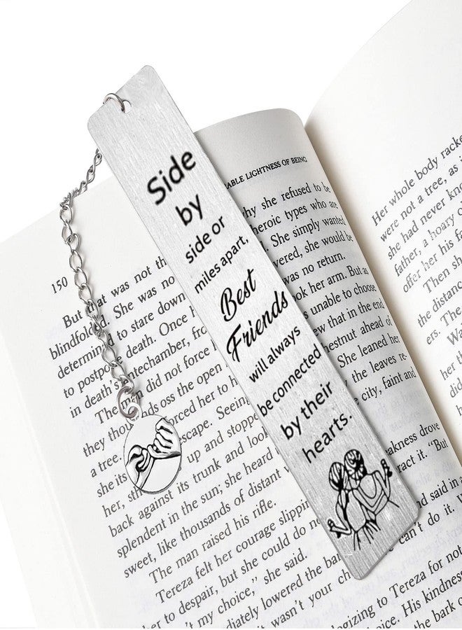 Waeceip Bestie Bookmark Gifts for Friend, Friendship Gifts for Women Gifts for Best Friends Women Friend Christmas Birthday Gifts, Side by Side - Image 3