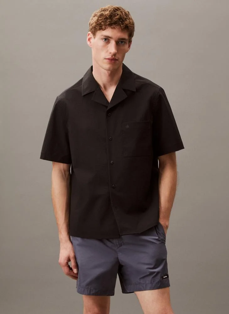 CALVIN KLEIN Button Down Woven Beachwear Shirt