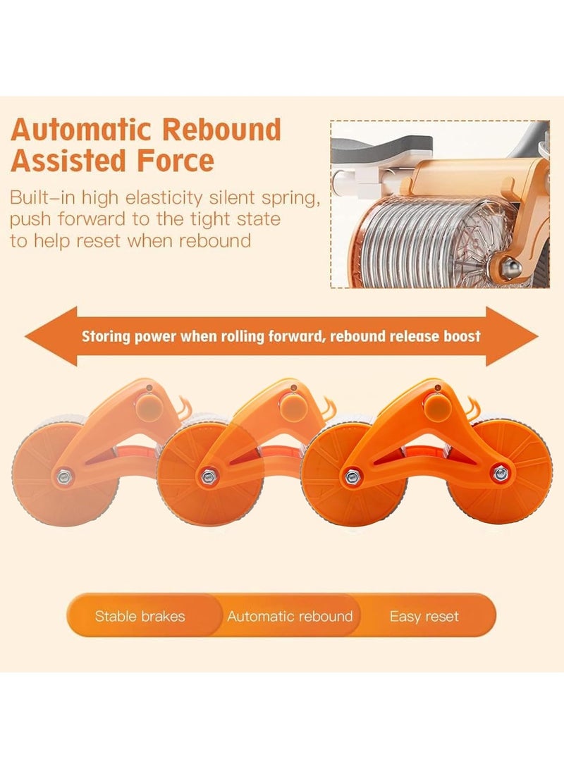 FEND Abdominal Exercise Roller Wheel with Dual Elbow Support Core & Abs Workout Equipment for Home Gym Strengthen Core Muscles Reduce Strain on Wrists and Elbows Non-Slip Grip Smooth Rolling for Stability Portable Compact Durable Fitness Accessory - Image 3