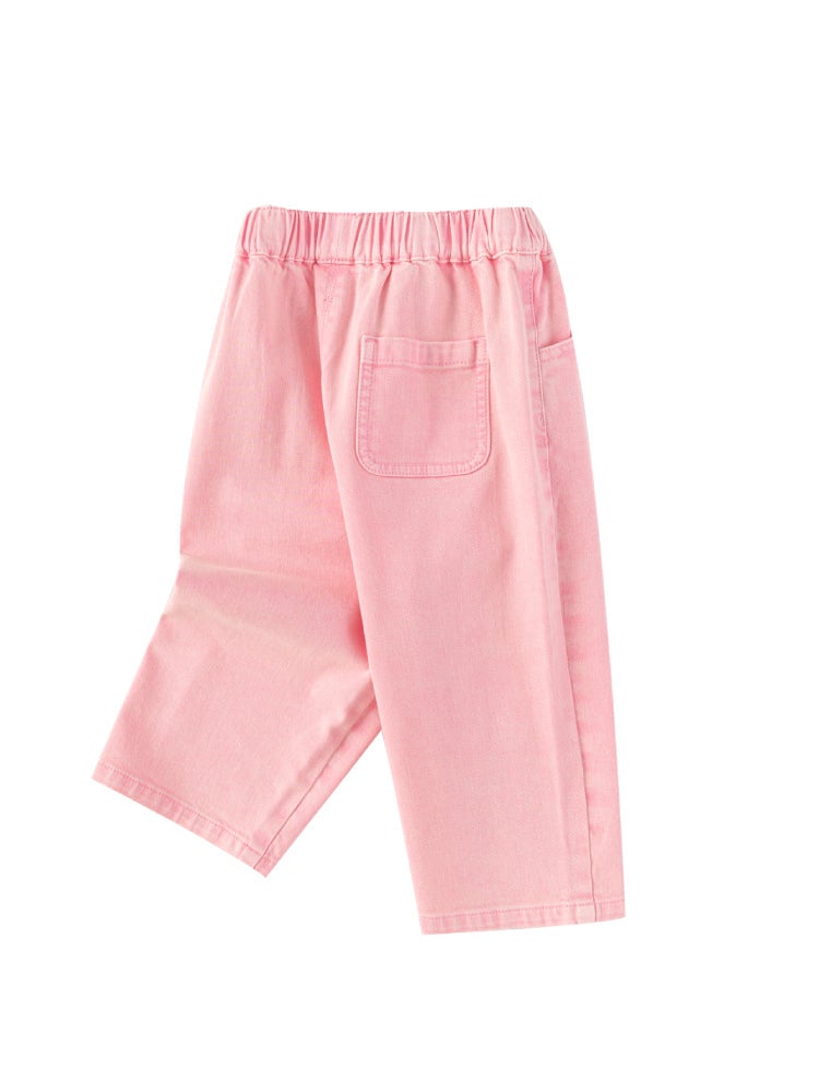 بالابالا بنطال جينز للمع رقعة للبنات - Image 2