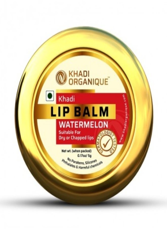 Khadi ORGANIQUE Khadi Organique Watermelon Lip Balm 5g No Chemicals 100% Organic  - Image 2