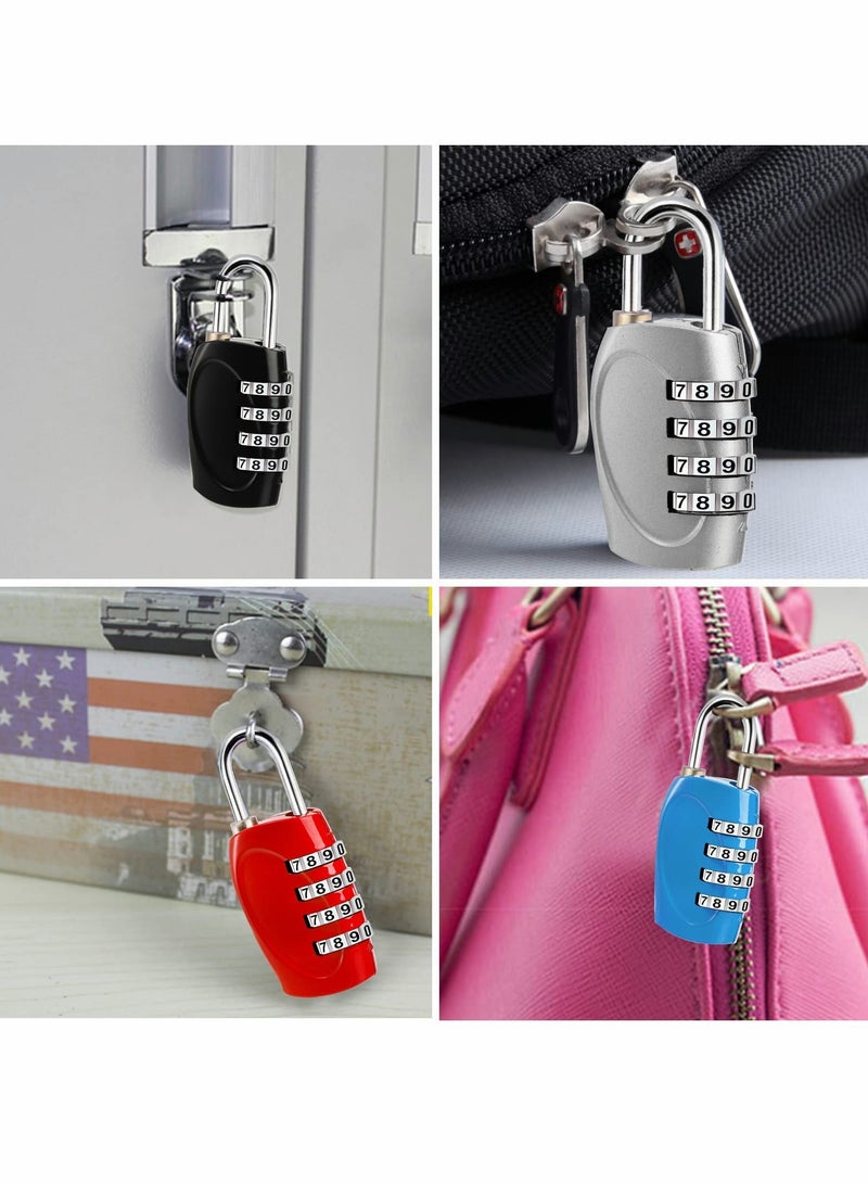 Combination Lock 4 Digit Padlock for School Gym Locker, Sports Locker, Fence, Toolbox, Gate, Case, Hasp Storage (4Pack) - Image 4