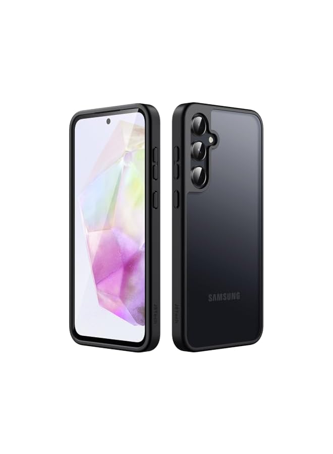 Jetech Matte Case for Galaxy A35 5G, Frosted Translucent Back Protective Slim Phone Cover, Anti-Fingerprints (Black) - Image 1