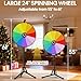 KOOV 24 Inch Prize Wheel Adjustable 5561 Height Spinning Wheel for Prizes Storable Wheel Spinner with Stand Roulette Wheel for Party Games Carnival Business Events Classroom Activities - Image 4