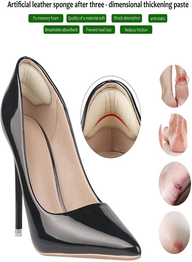 SEFLICA® Heel Pads Inserts Grips Liner for Men Women,Back of Heel Protectors Cushions Prevent Too Big Shoe from Heel Slipping,Blisters,Filler for Loose Shoe Fit 【 2 Pair SKIN COLOR 】 - Image 5
