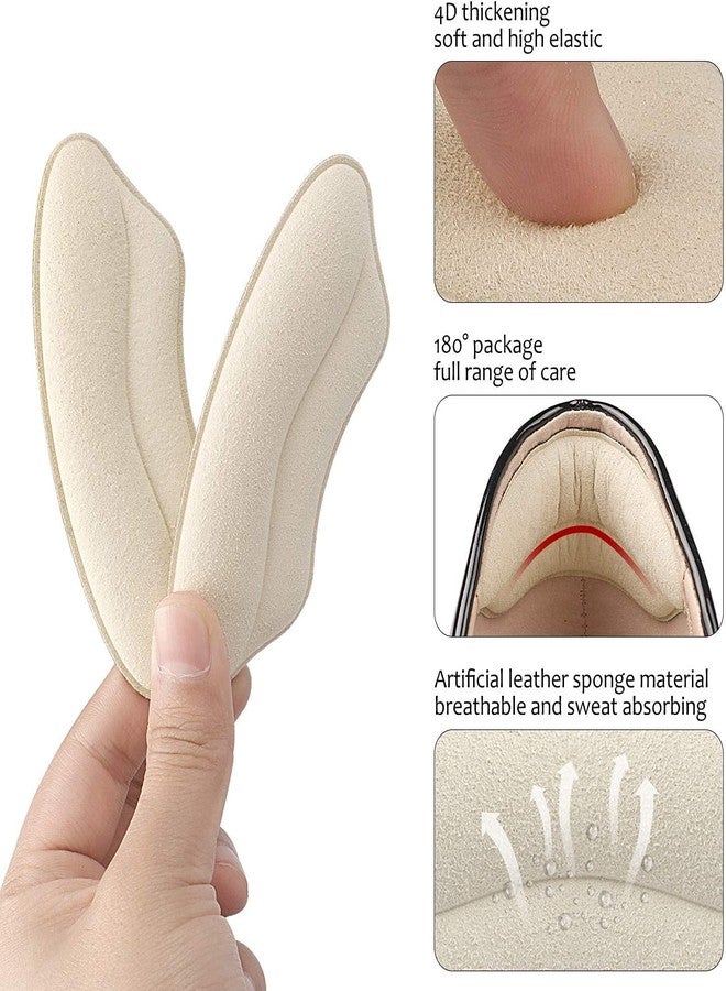 SEFLICA® Heel Pads Inserts Grips Liner for Men Women,Back of Heel Protectors Cushions Prevent Too Big Shoe from Heel Slipping,Blisters,Filler for Loose Shoe Fit 【 2 Pair SKIN COLOR 】 - Image 4