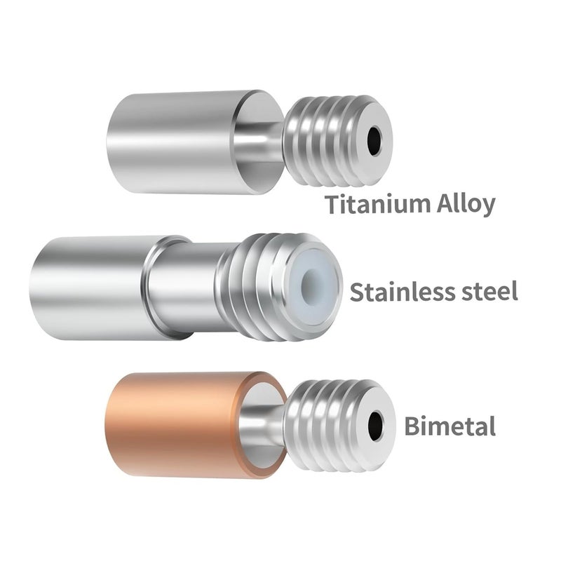 Stainless Steel Bimetal Heat Break Throat Copper Titanium Alloy For 3D Printer - Image 3
