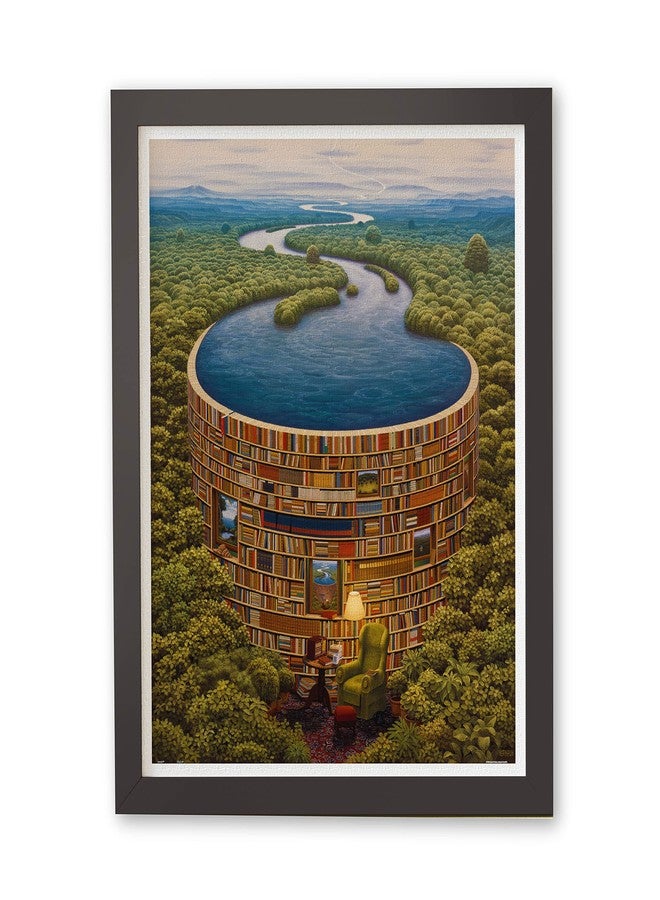 Pintoo Jigsaw Puzzles 2000 Piece for Adults - Jacek Yerka - Bibliodame Beautiful Plastic Puzzle for Home Decor Zero Dust Easy Storage [H1640] - Image 1