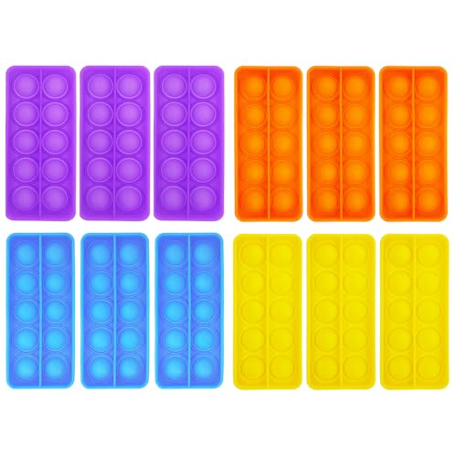Anemeeoke Ten Frame Popper Math Fidget Sensory Counting Toys Educational Toy for Kids Classroom Group Learning ActivitiesPack of 12 - Image 1