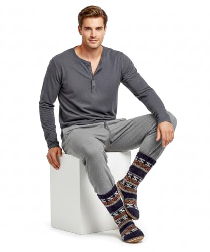Cozylook Mens Slippers Indoor Soft Sole Warm Fleece Lined Slipper Socks for Men Size 1213 - Image 3