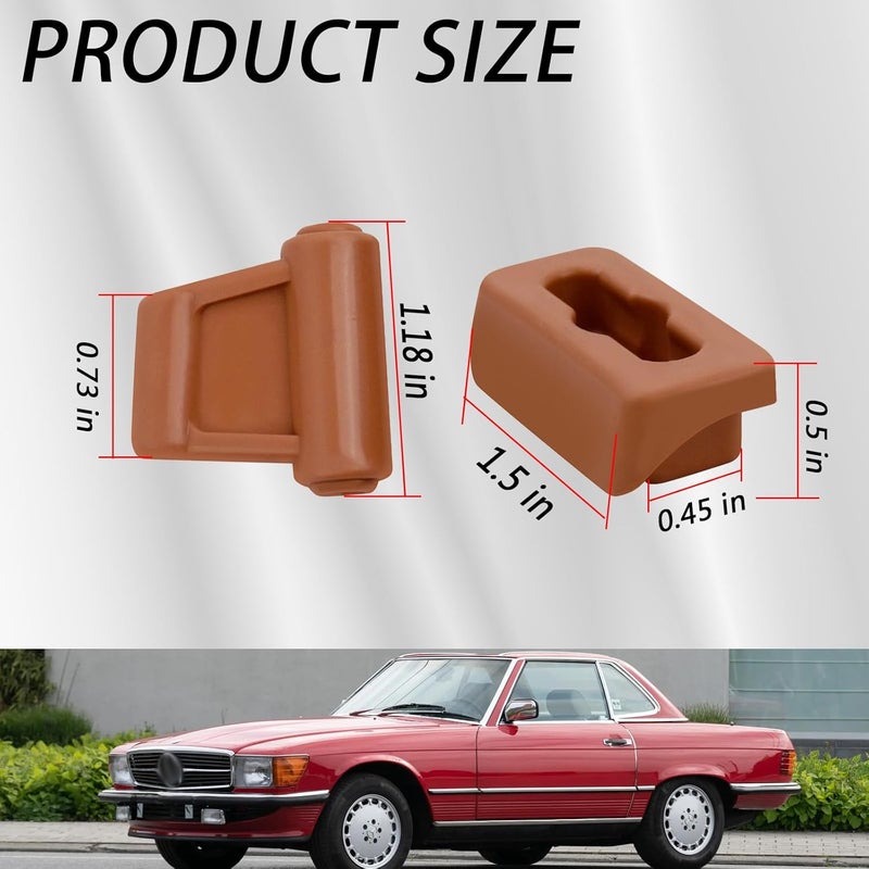 XTPTFABS Brown Sun Visor Clip Replacement for Mercedes Benz - Image 3