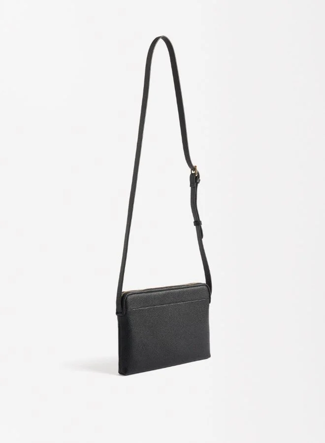 PARFOIS SHOULDER BAG WITH EXTERIOR POCKET