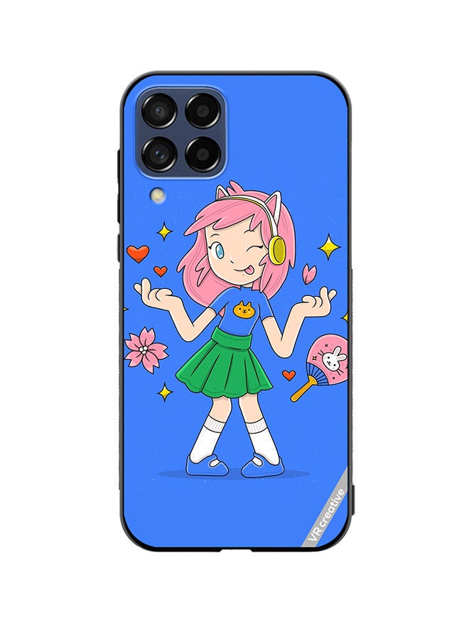 VR CREATIVE Protective Case Cover For Samsung Galaxy M53 Hand Drawn Otaku Vector Design Multicolour - Image 1