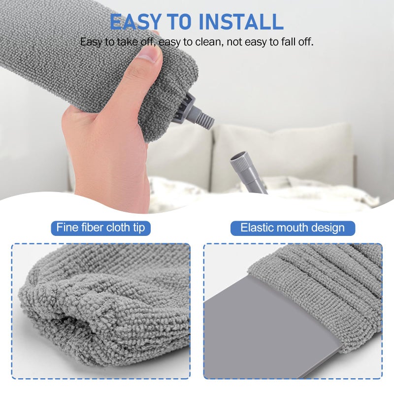 SetSail Dusters for Cleaning 100-inch Extra-Long Gap Duster with Extension Pole Bendable Microfiber Head Washable Ceiling Fan Cleaner Duster for High Ceilings, Floor - Image 5