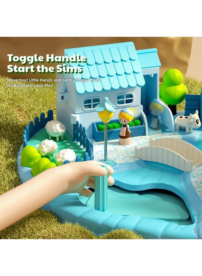 Princess Magnetic Castle Playset with Light and Music Pretend Play House Educational Interactive Toy for Girls Age 3-6 Years Old Durable Kids Playhouse Perfect Birthday Gift for Toddlers and Children - Image 2