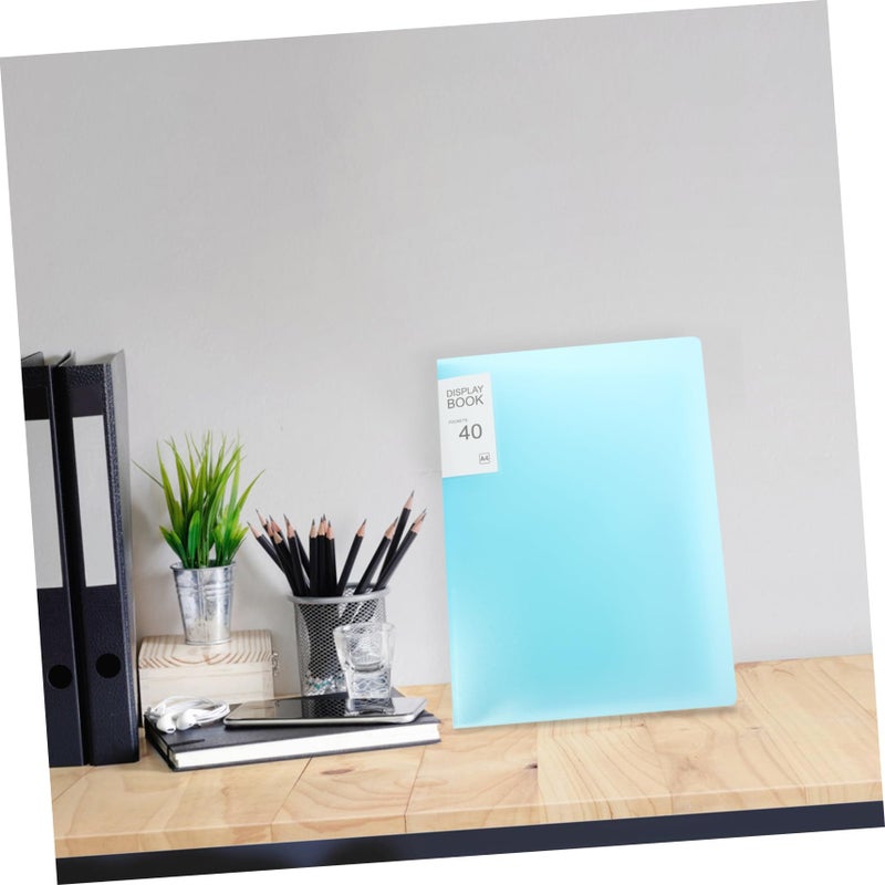 Blue Legal File Organizer Expandable Folder with Tabs and Multiple Pockets - Image 3