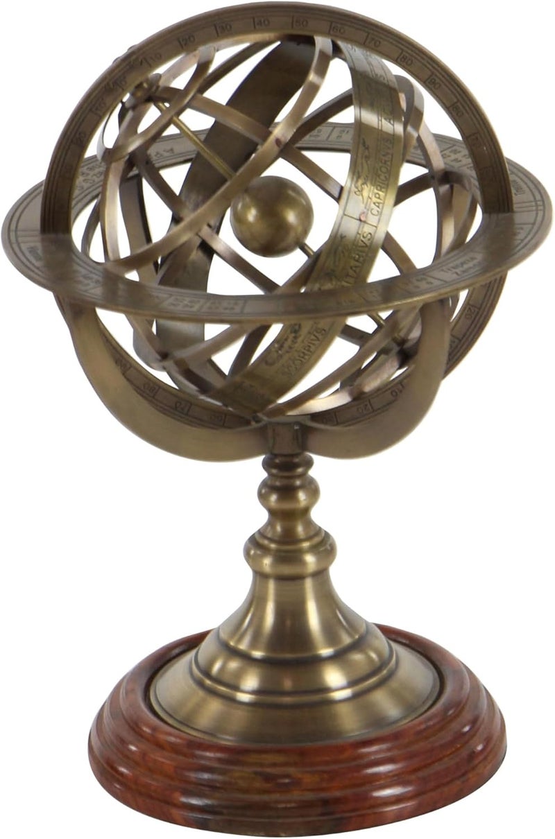 Deco 79 Brass Globe Armillary Table Decor - Small Coastal Style - Image 4