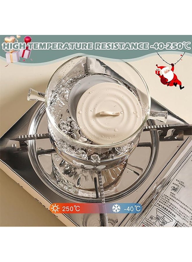 قطع من أغطية أكواب السيليكون 10 سم (4 بوصة) - أغطية أكواب قهوة مانعة للتسرب قابلة لإعادة الاستخدام، للمشروبات الساخنة والباردة والشاي والأكواب. - Image 5