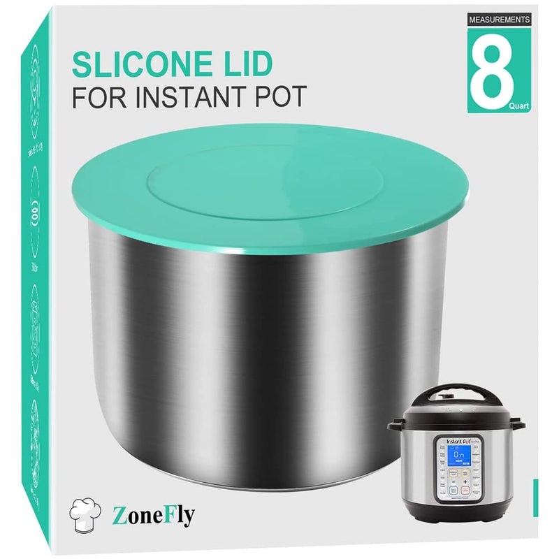 ZoneFly غطاء سيليكون يناسب إنستانت بوت 8 لتر - غطاء وعاء داخلي 8 لتر لآلة إنستا بوت ديو، برو، ألترا، كريسب، نوفا، بلس والمزيد - أفضل غطاء محكم لغطاء طنجرة الضغط 8 لتر إنستابوت - Image 1