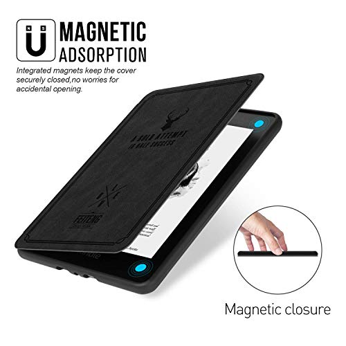 MOCA Compatible Folio flip case Cover for 2018 Kindle Paperwhite 10th Gen Generation 2018 Release Smart Flip Cover case (Aqua Blue) - Image 5