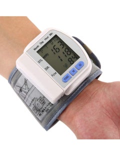 Neutral Blood Pressure Monitor, Portable Electronic Wrist Blood Pressure Monitor, Battery Operated BP Monitor Machine Suitable For Home Office And Travel, (1pc, White)  - Image 4