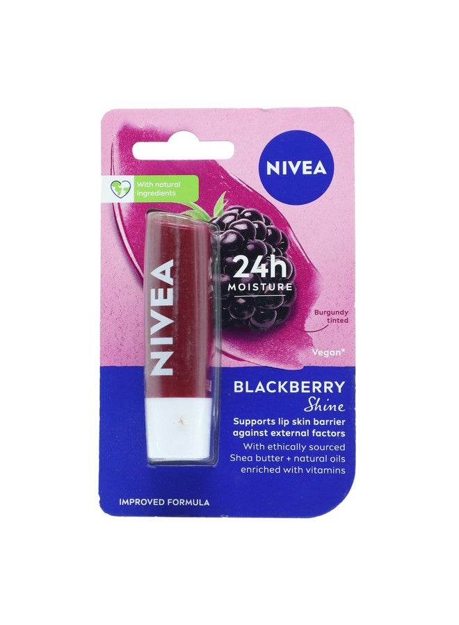 Nivea بلسم الشفاه نيفيا بلاك بيري شاين، 4 جرام عبوة بلاستيكية - Image 4