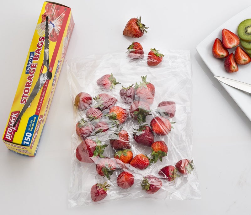 ProPack Disposable Plastic Storage Bags with Original Twist Tie, 1 Gallon Size, 150 Bags, Great for Home, Office, Vacation, Traveling, Sandwich, Fruits, Nuts, Cake, Cookies, Or Any Snacks (1 Packs) - Image 3