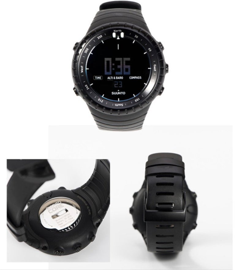 Picowe Watch Band Strap, Rubber Replacement Band Strap Accessories Compatible with SUUNTO CORE All Black Series Watch SS014993000/SS013336000/SS013337000 - Image 3
